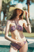 Bikini Réversible 4-Way Cherie "Opulence/Solid Black"